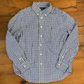 Polo By Ralph Lauren Shirts & Tops | Big Boys Long-Sleeve Checked Plaid Poplin Shirt | Color: Blue/Green | Size: Mb