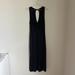 Free People Dresses | Free People Women's Micro Rib Modal Midi Dress In Washed Black Size Large | Color: Black | Size: L