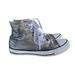 Converse Shoes | Converse Sneakers Women’s 7 Metallic Gunmetal Chuck Taylor All Star High Top | Color: Silver | Size: 7