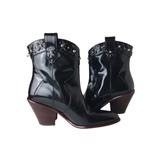 Coach Shoes | Coach Black Patent Leather Short Boots Size 6 | Color: Black | Size: 6