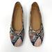 Madewell Shoes | Madewell The Adelle Ballet Flat In Snake Embossed Leather | Color: Black/Pink | Size: 7.5