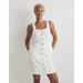 Madewell Dresses | Madewell Womens Mini Dress Denim Square-Neck Sleeveless Tie White Size 2 Nwt | Color: White | Size: 2