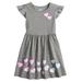 Disney Dresses | Disneys 101 Dalmatians Toddler Girl 24 Months Flounce Sleeve Dress Jumpi | Color: Gray | Size: 24mb