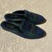 Ralph Lauren Shoes | Lauren Ralph Lauren Plaid Crested Loafers Slippers Blue Green Black Size 7.5 B | Color: Blue/Green | Size: 7.5