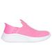 Skechers Girl's Slip-ins: Ultra Flex 3.0 - Color Palette Sneaker | Size 13.0 | Hot Pink | Textile | Machine Washable