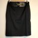 Victoria's Secret Skirts | Body By Victoria Secret Black Pencil Skirt W Built In Belt Size 6 | Color: Black/Gold | Size: 6