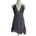 Free People Dresses | Free People Fp One Adella Crochet Slip Dress Medium | Color: Purple | Size: M