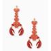 Kate Spade Jewelry | Kate Spade | Love Lobster Statement Earrings | Color: Gold/Red | Size: Os