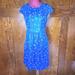 J. Crew Dresses | J. Crew 100% Silk Polka Dot Midi Dress Size 4 Boho Summer Lagenlook Grandmacore | Color: Blue | Size: 4