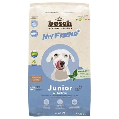 2x 12kg My Friend+ Dog Junior & Active Hundefutter trocken