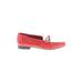 Enzo Angiolini Flats: Red Print Shoes - Women's Size 5 1/2 - Almond Toe