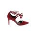 Coach Heels: Pumps Stilleto Cocktail Burgundy Print Shoes - Women's Size 8 1/2 - Pointed Toe