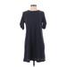 Velvet by Graham & Spencer Casual Dress - Shift: Gray Solid Dresses - Women's Size Small