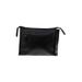 Massei Leather Clutch: Black Solid Bags