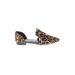 Calvin Klein Sandals: Slip On Chunky Heel Boho Chic Brown Leopard Print Shoes - Women's Size 7 - Almond Toe