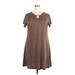 Jon & Anna Casual Dress - A-Line: Brown Polka Dots Dresses - Women's Size 2X