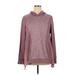 LOGO Lounge Pullover Hoodie: Burgundy Marled Tops - Women's Size X-Large