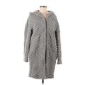Thakoon Addition Wool Coat: Knee Length Gray Jackets & Outerwear - Women's Size 8
