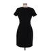 H&M Casual Dress - Sheath: Black Solid Dresses - Women's Size Medium