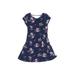 Disney x Jumping Beans Dress - Fit & Flare: Blue Floral Motif Skirts & Dresses - Kids Girl's Size 7