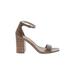 Sam Edelman Heels: Tan Solid Shoes - Women's Size 9 - Open Toe