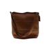 Coach Leather Shoulder Bag: Brown Solid Bags