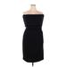 Vince Camuto Cocktail Dress - Party Open Neckline Sleeveless: Black Print Dresses - New - Women's Size 18