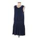 Soft Joie Casual Dress - DropWaist: Blue Solid Dresses - Women's Size Medium