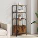 vidaXL Bookcase 3-Tier Bookshelf Storage Shelf Rack Organizer Engineered Wood