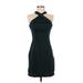 IEENA for Mac Duggal Casual Dress - Mini: Teal Solid Dresses - Women's Size 0