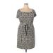 Merona Casual Dress - Mini: Gray Dresses - Women's Size 2X-Large