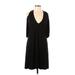 Haute Hippie Casual Dress - Midi: Black Solid Dresses - Women's Size Large