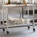 vidaXL Kitchen Work Table Foot Prep Storage Home Restaurant Stainless Steel