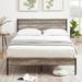 Full Size Platform Bed Frame with Wood Headboard, Strong Metal Slats Support Mattress Foundation, No Box Spring Needed