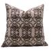 Duck Canvas Outdoor Block print pillow cover - Heart Vine