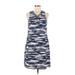 Tommy Bahama Casual Dress - Shift V-Neck Sleeveless: Blue Dresses - Women's Size Medium