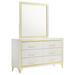 Coaster Furniture Lucia 6-drawer Bedroom Dresser with Mirror White
