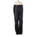 J.Crew Factory Store Faux Leather Pants - High Rise: Black Bottoms - Women's Size Medium