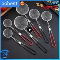 1/3PCS Aixiangru Red Handle Strainer Stainless Steel Bubble Tea Colander Boba Milk Tea Spoon Filter