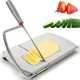 Cheese Slicer Stainless Steel Cheese Cutter Board Durable Cheese Slicer Board With Grid Scale Lines