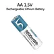 AA Battery 1.5V Li-ion AA Rechargeable Battery 9800mWh AA Lithium-ion Battery for remote control