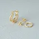 CANNER 3-Piece Set S925 Silver Gold Plated Earrings Set Classic Hot Selling Temperament Hoop/Stud