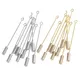 10 PCS Stainless Steel Cylinder Glue On Pad Lapel Stick Pin Clutch Boutonniere Pin 5cm