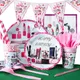 New makeup birthday party decoration paper plate paper cup tablecloth knife fork spoon