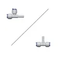 1/4" Quick Connection Rod RO Water Fitting Tee Type POM 3-ways Hose Connector Water Filter Reverse