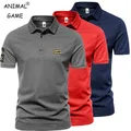 New Summer Men Short Sleeve Polo T-shirts Loose Embroidered Polo Shirt Sport Lapel Quick-dry Top