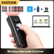 Portable Barcode Scanner Handheld Mini Bluetooth Scanner 2.4G Wireless with Display for Express
