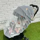 Baby Stroller Cover Breathable Mosquito Net Mesh Pram Cartoon Embroidery Bear Sunshade Stroller