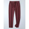 Pantaloni sportivi lunghi leggeri estivi da uomo pantaloni Chino Casual in Nylon di seta traspirante