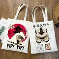 Appa YIP YIP Cartoon Canvas Shoulder Tote Bag borse Avatar The Last Airbender Eco riutilizzabile